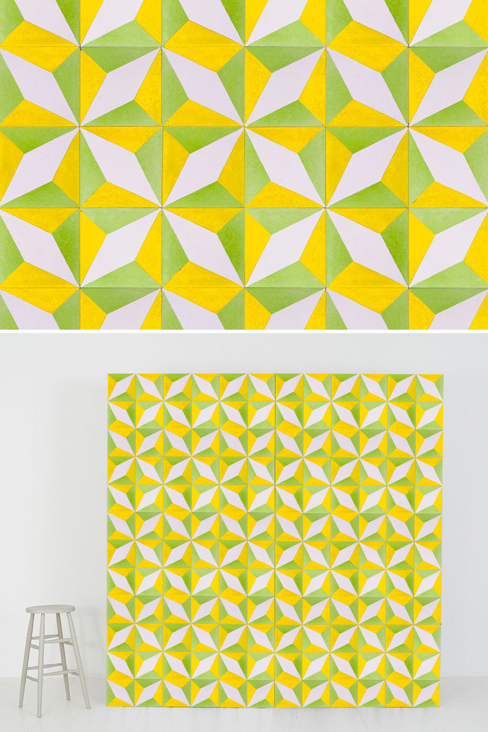 #0316 | Tile | Yellow + Green