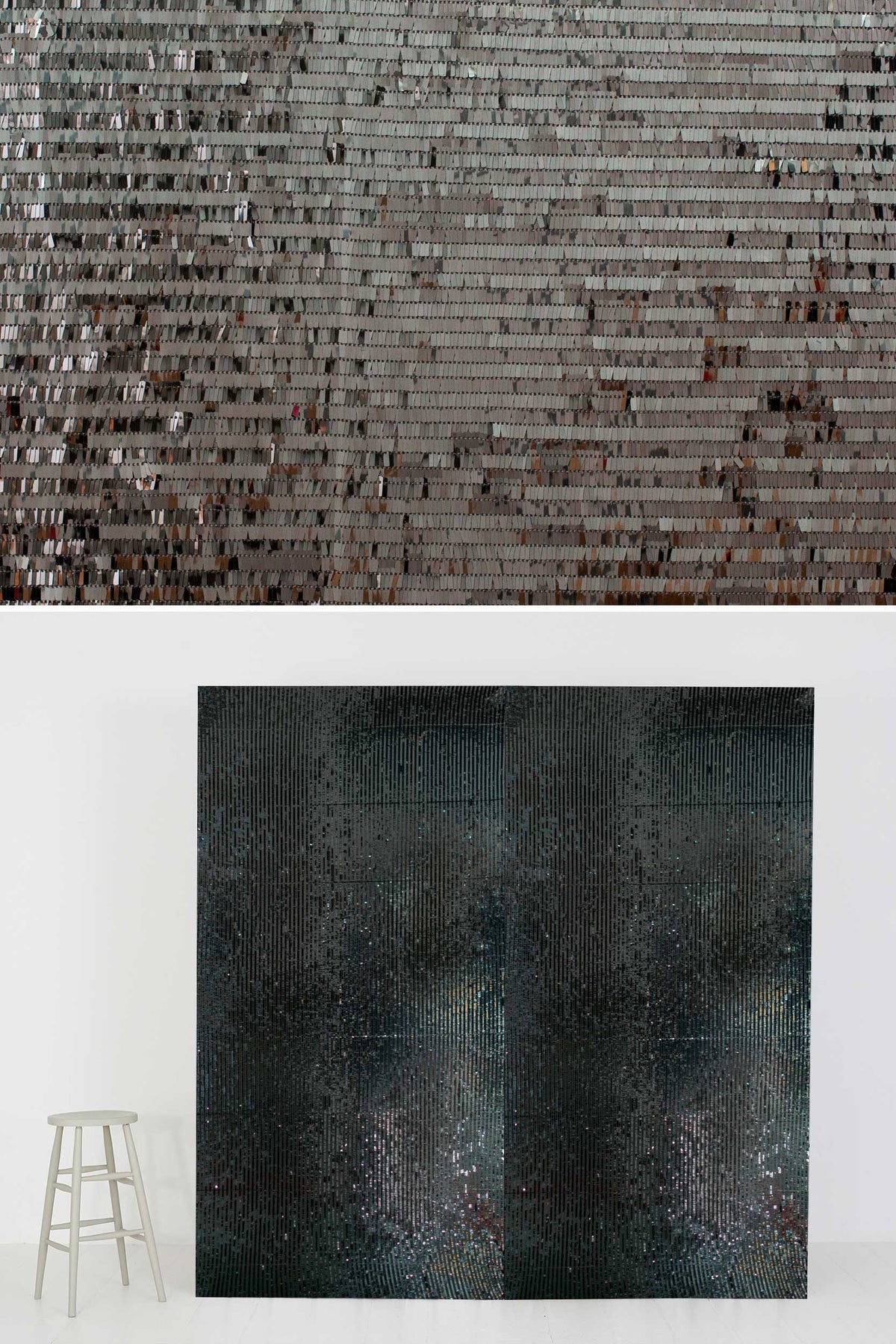 #0116 | Sequin | Square | Grey