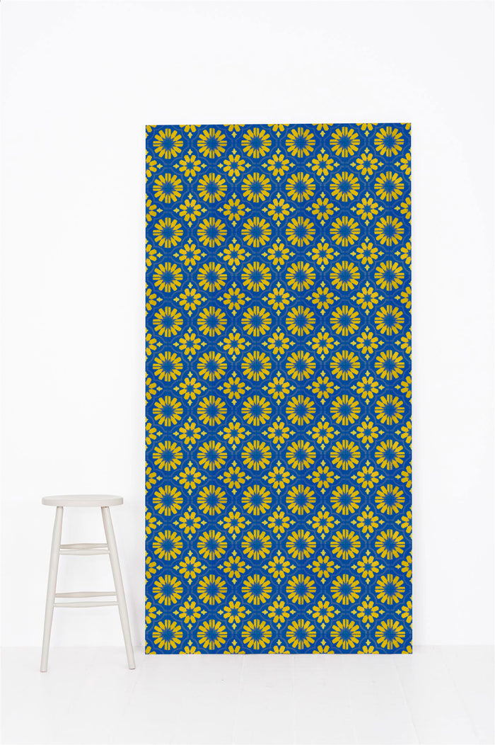 #0322 | Tile | Yellow & Blue