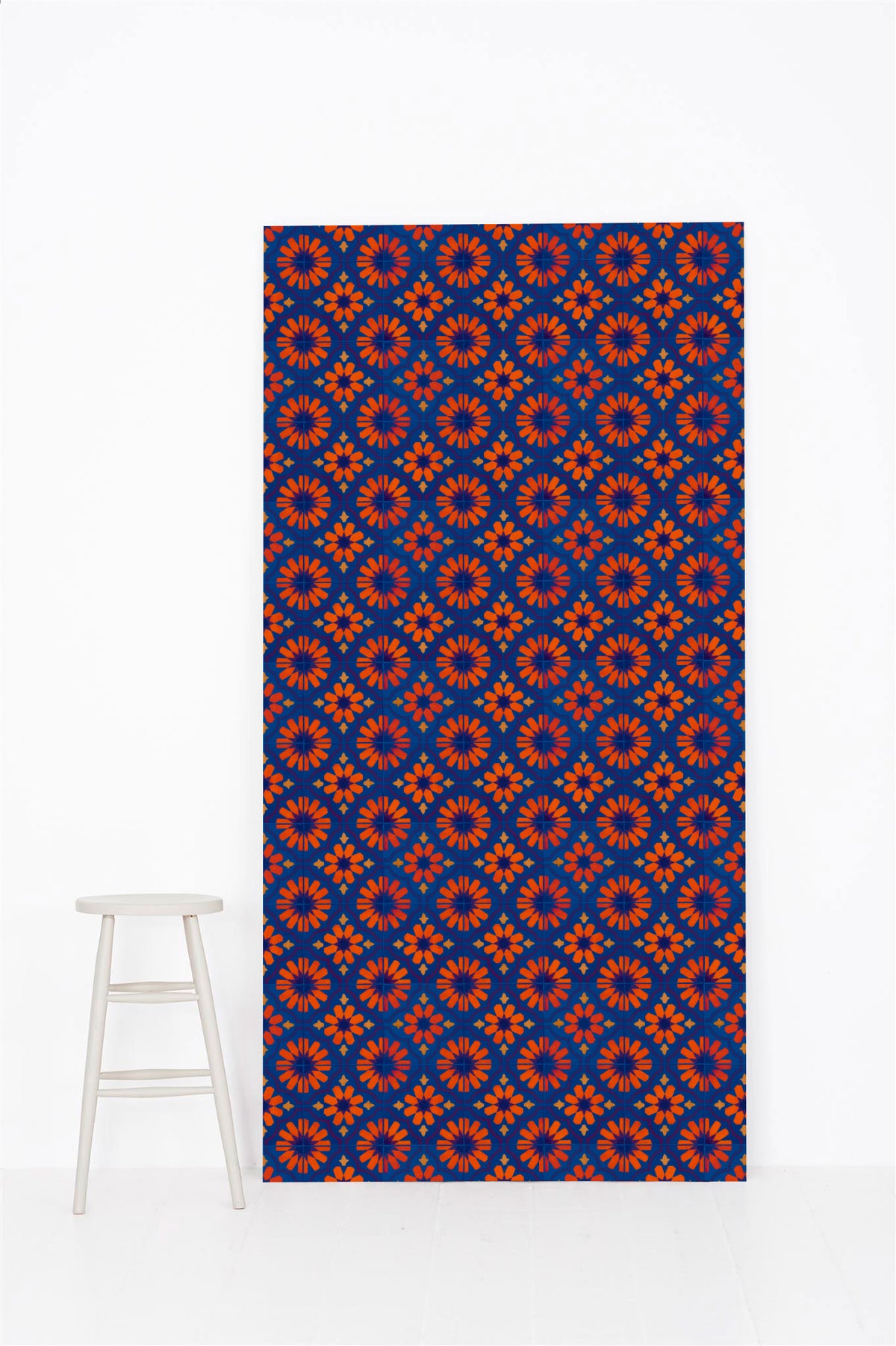 #0322 | Tile | Orange & Blue