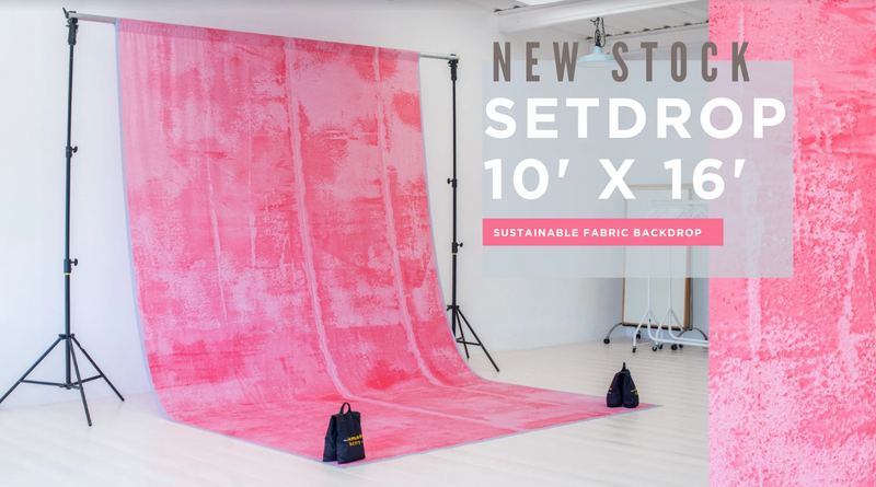 SETDrop - a ready to hire digitally printed sustainable photography background