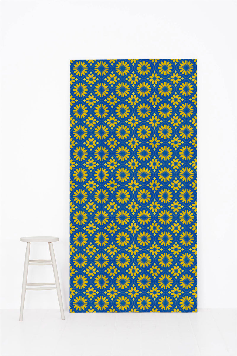 #0322 | Tile | Yellow & Blue